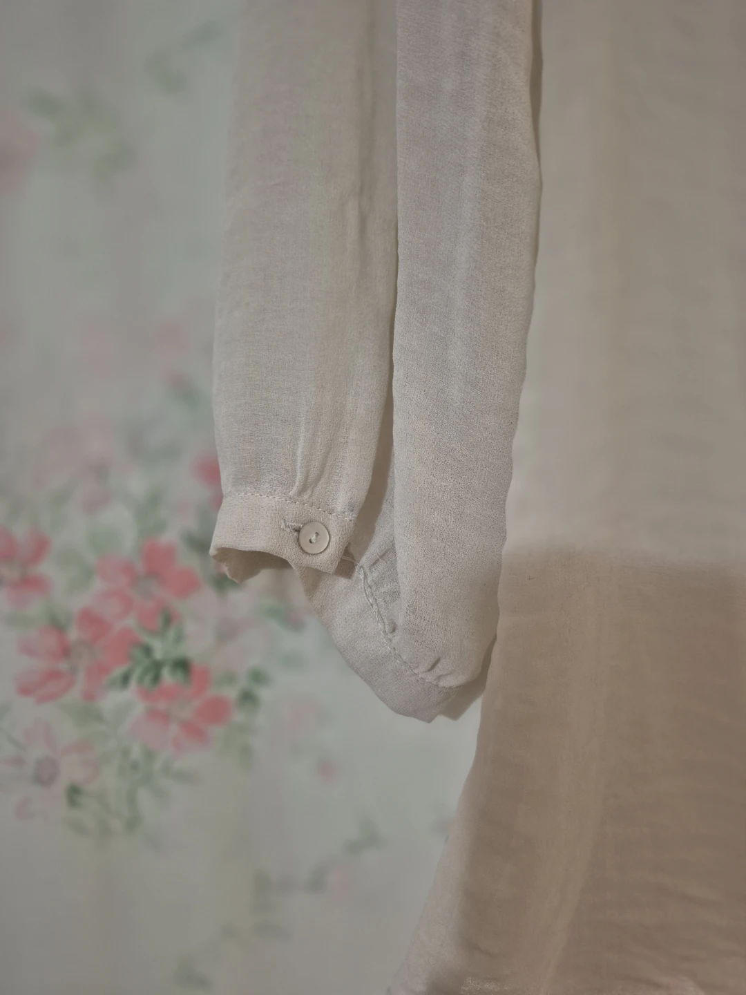 Zara Basic Cream Ruffled Blouse - photo 2