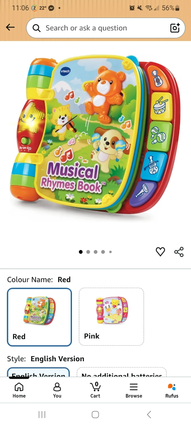VTech Musical Rhymes Book