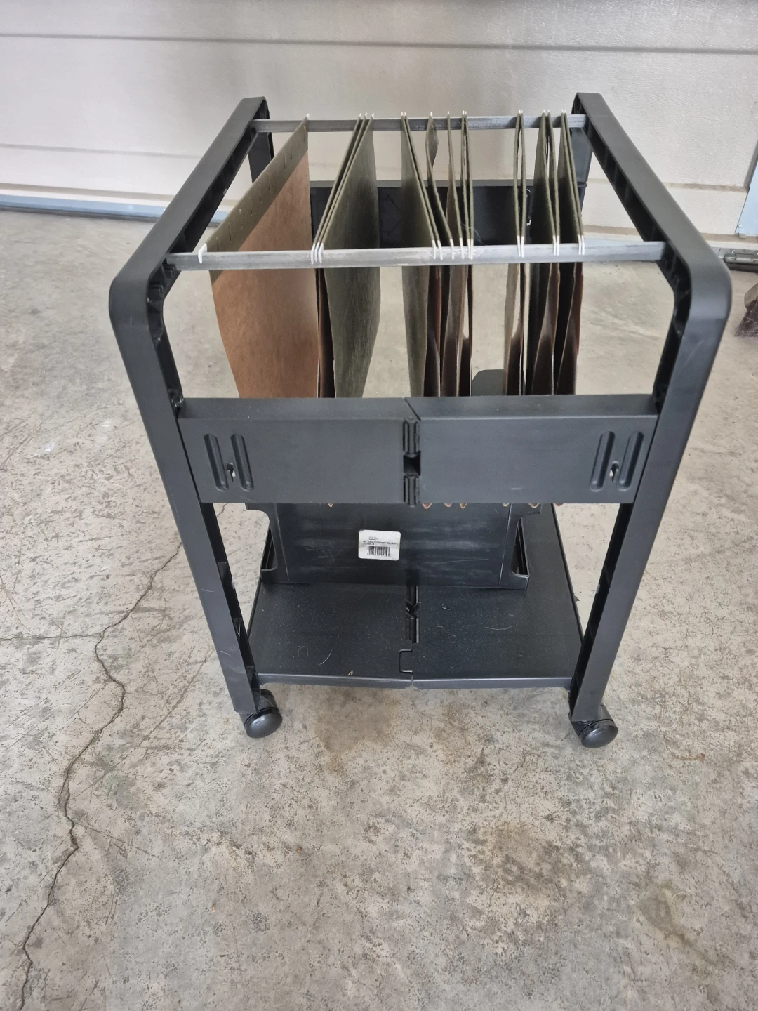 Rolling File Cart with Oxford Folders