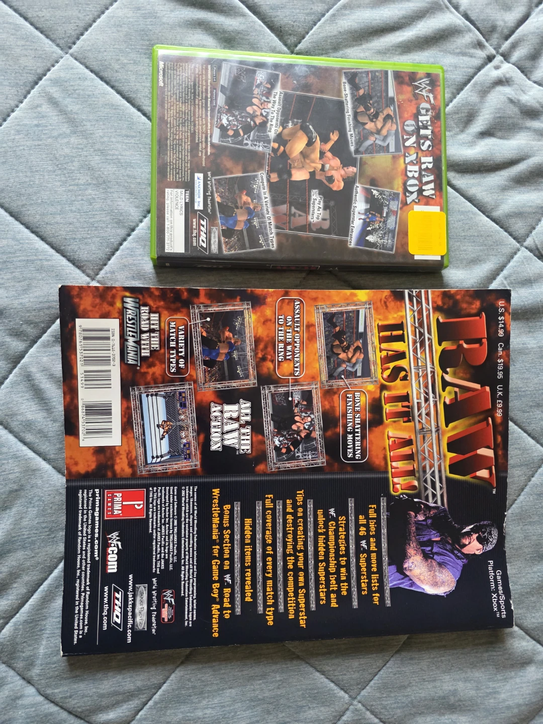 WWE Raw for Original Xbox with Strategy Guide - photo 2