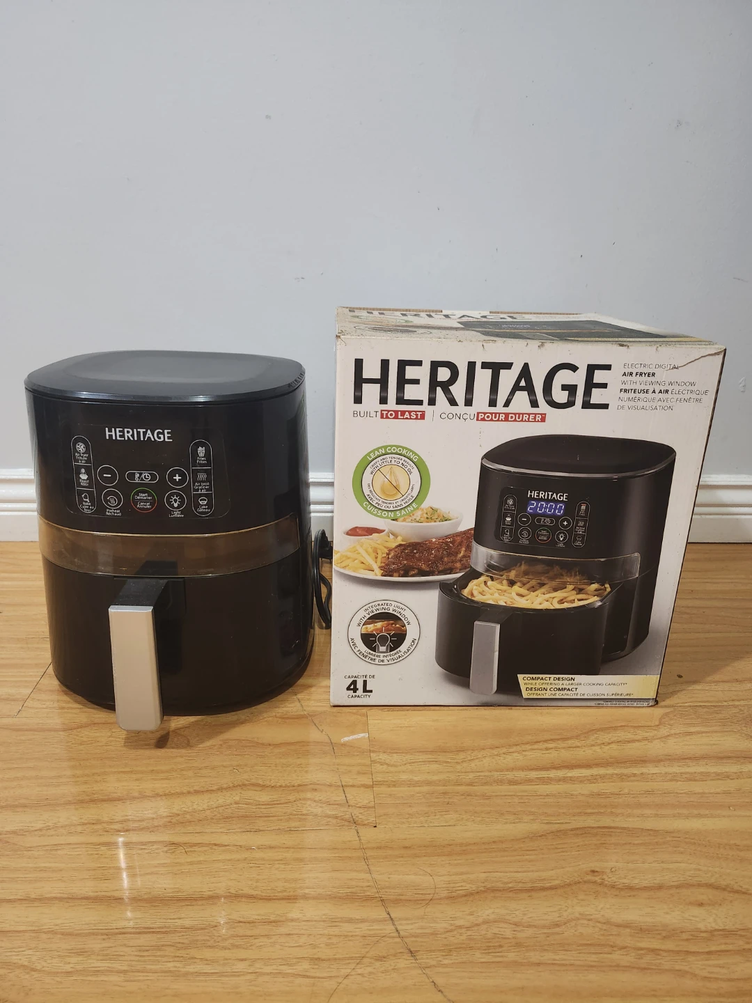 Heritage Electric Digital Air Fryer with Viewing Window