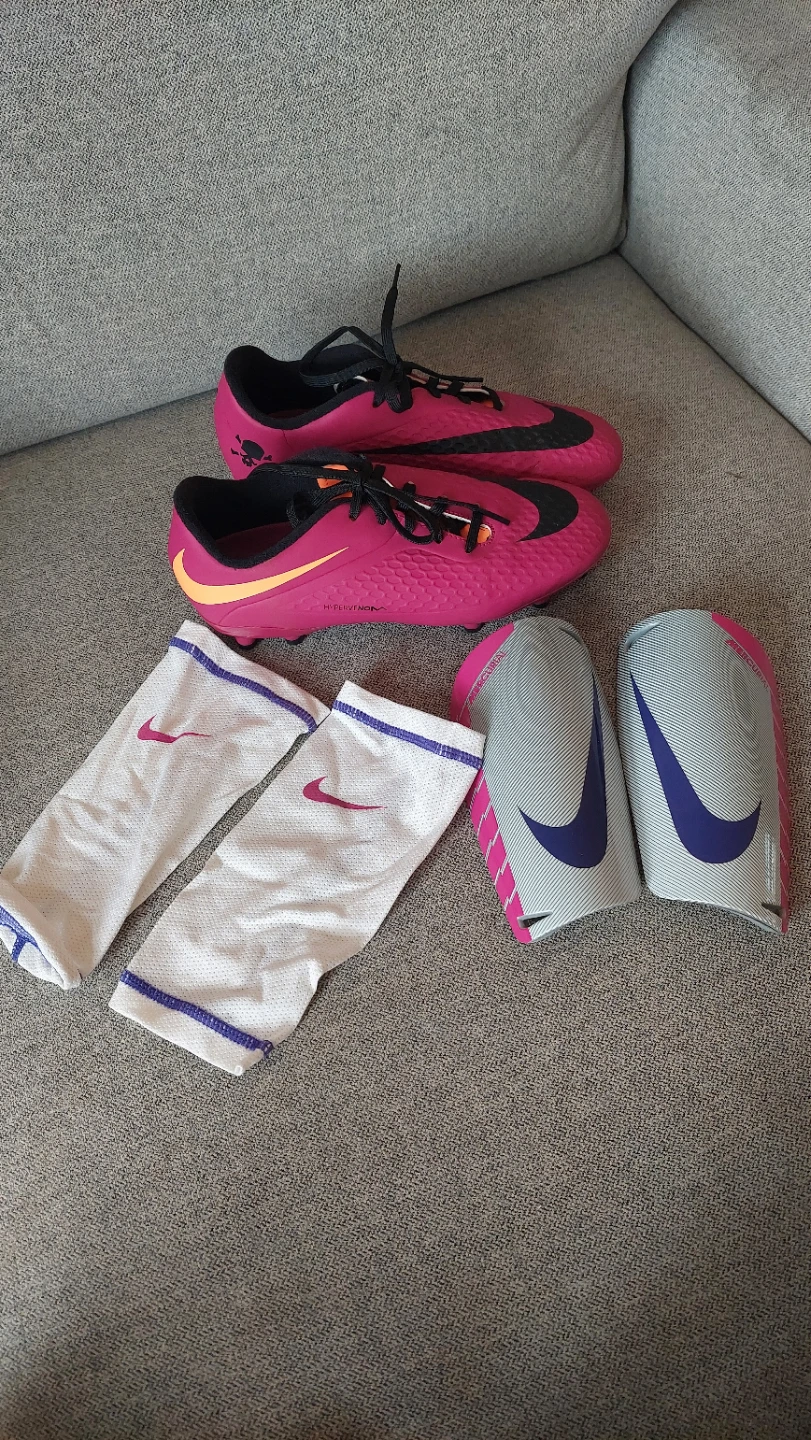 Nike Soccer Cleats and Shin Guards