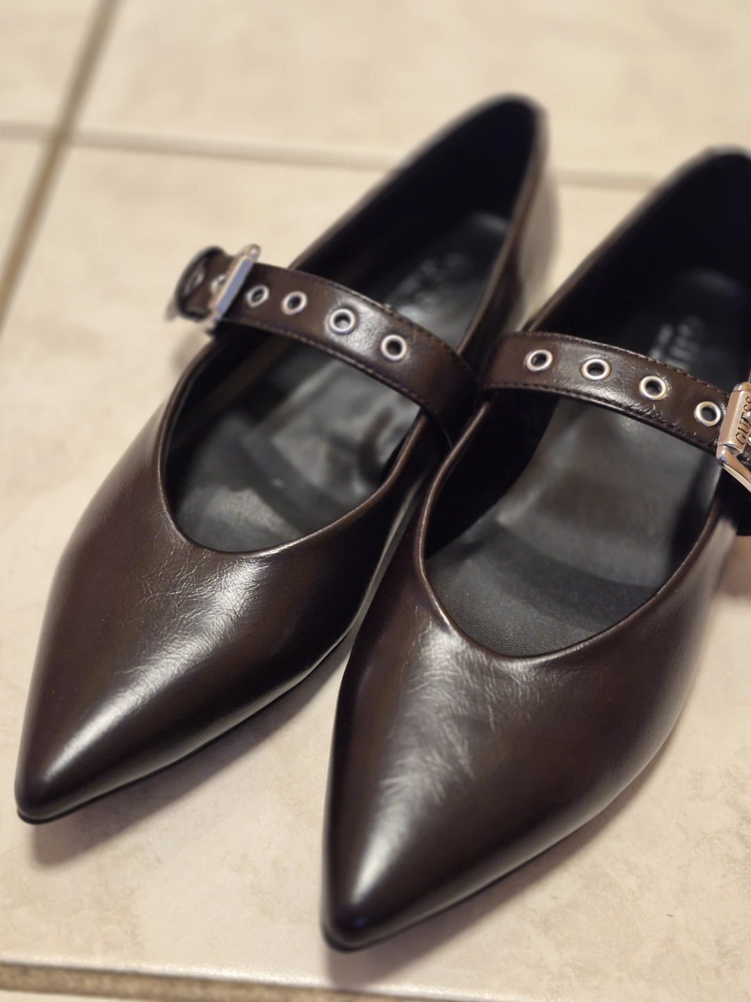 Guess Pointed Toe Mary Janes