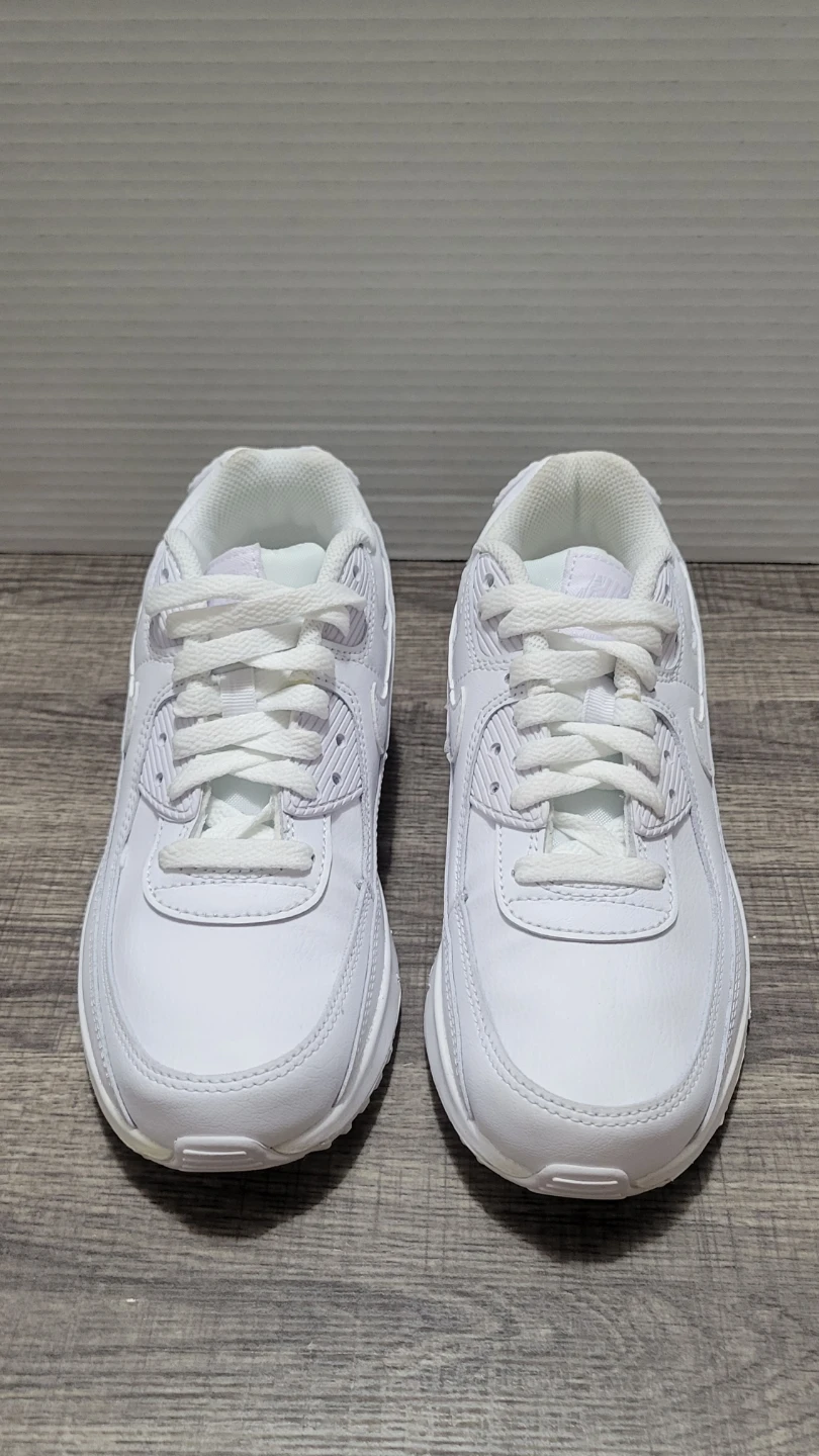 Nike Air Max 90 White Sneakers Size 4.5Y - photo 5