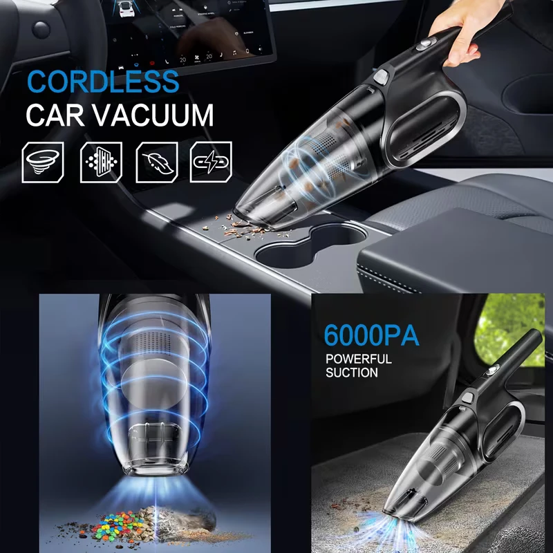 Cordless Handheld Vacuum – 6000PA – Car & Home *new - photo 3