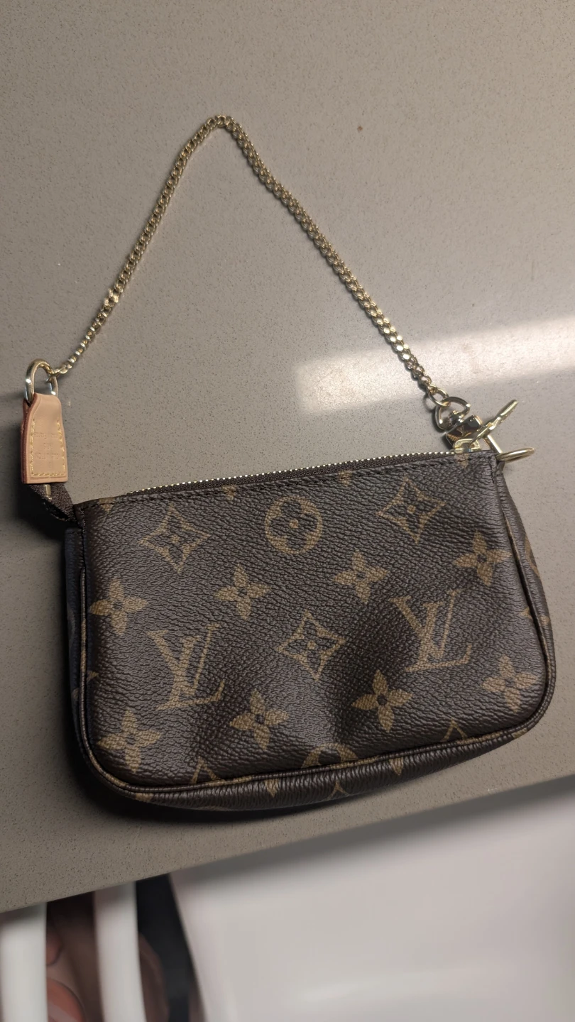 Louis Vuitton Mini Pouchette with Chain