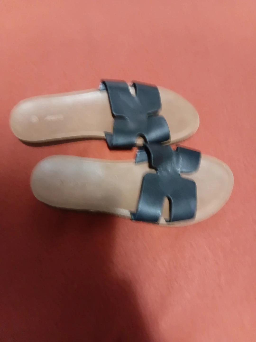 Ardene Black Slide Sandals size 8