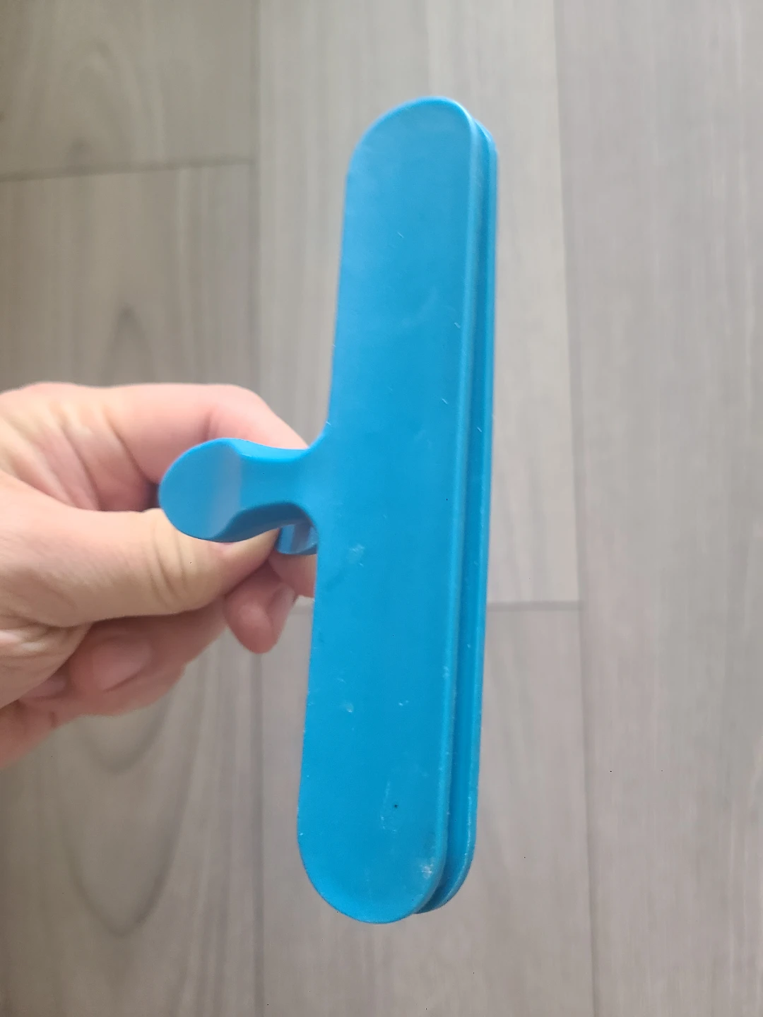Blue Plastic Bag Clip