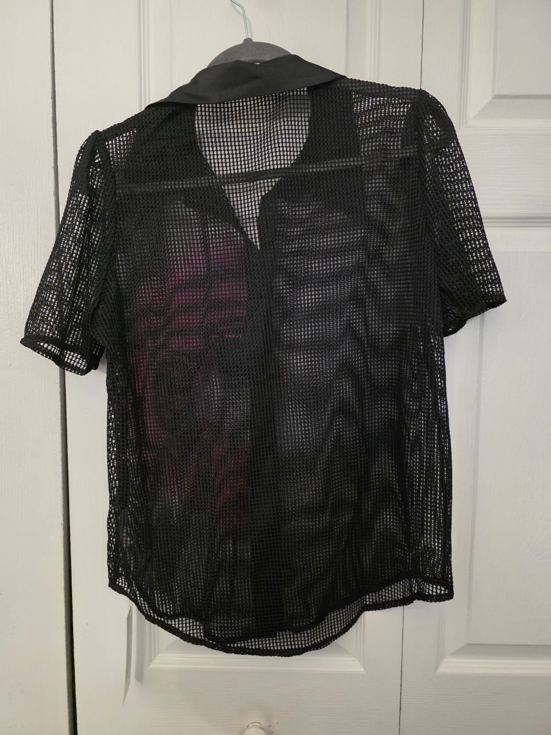 La'Ros Black Mesh Top with Pink Tulle Detail - photo 2