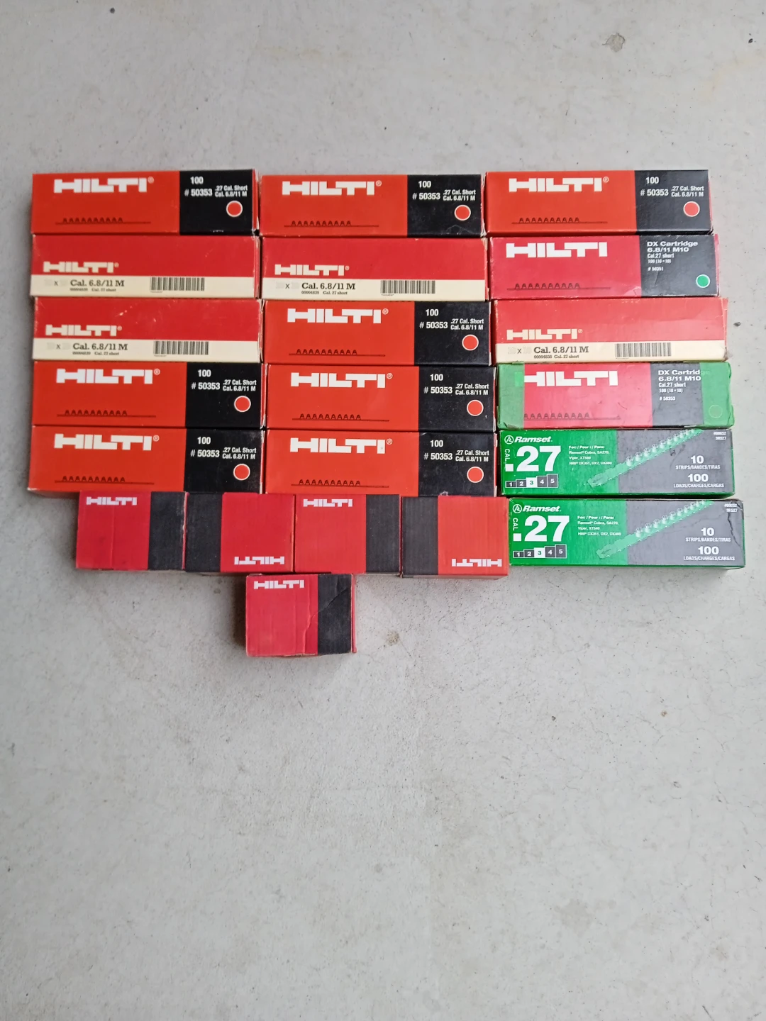 Hilti and Ramset .27 Caliber Power Loads