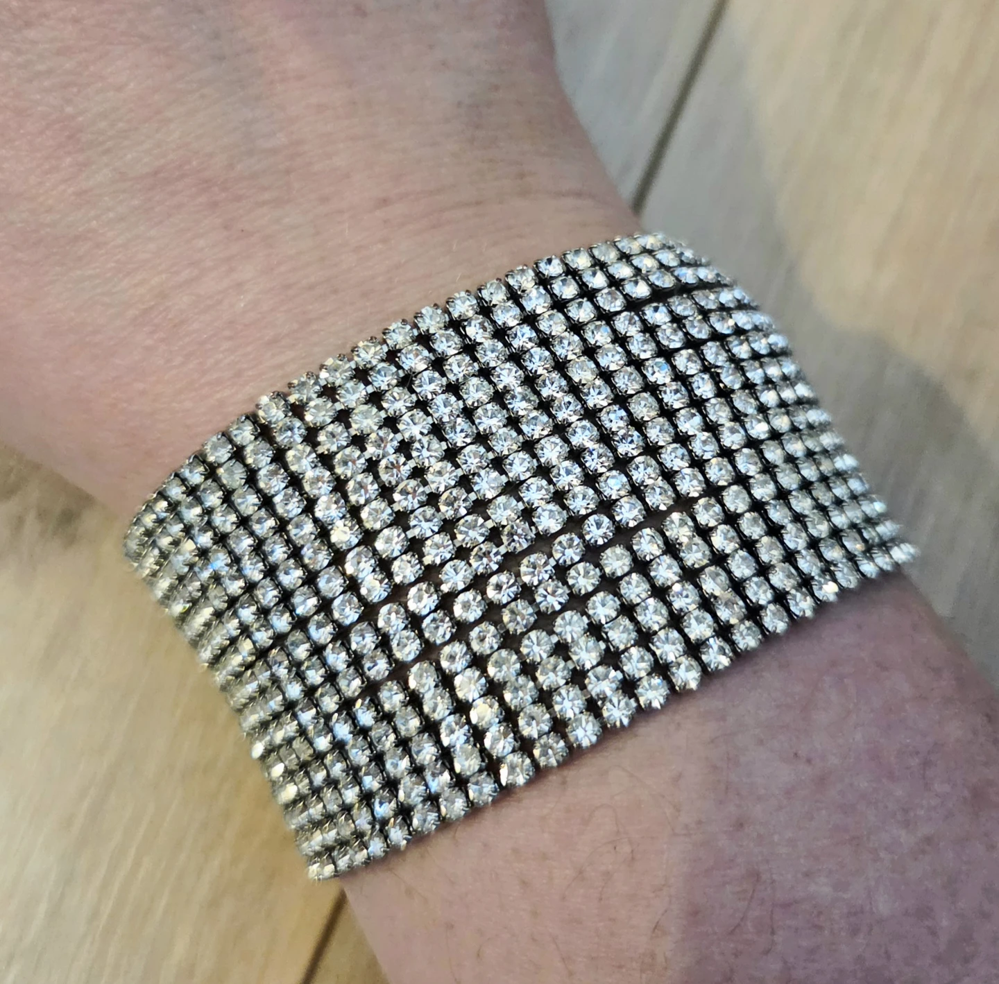 Sparkling Rhinestone Wedding Bridal Bracelet - photo 5