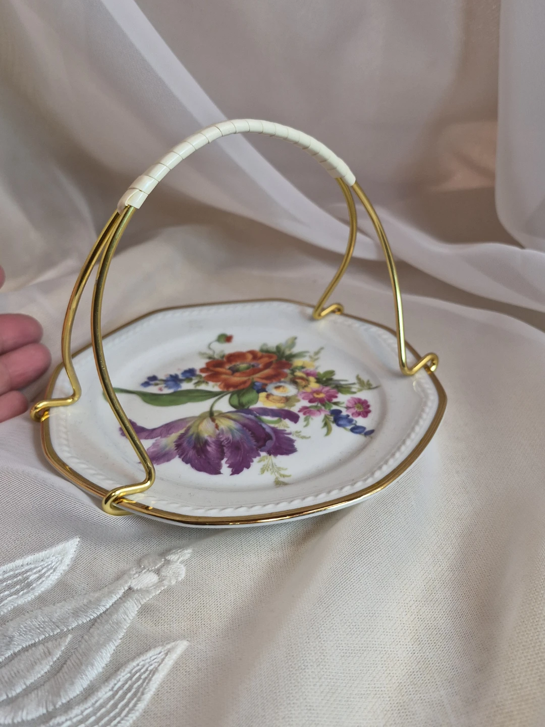 Beautiful Vintage 6" Round Gloria Porcelain West Germany - photo 3