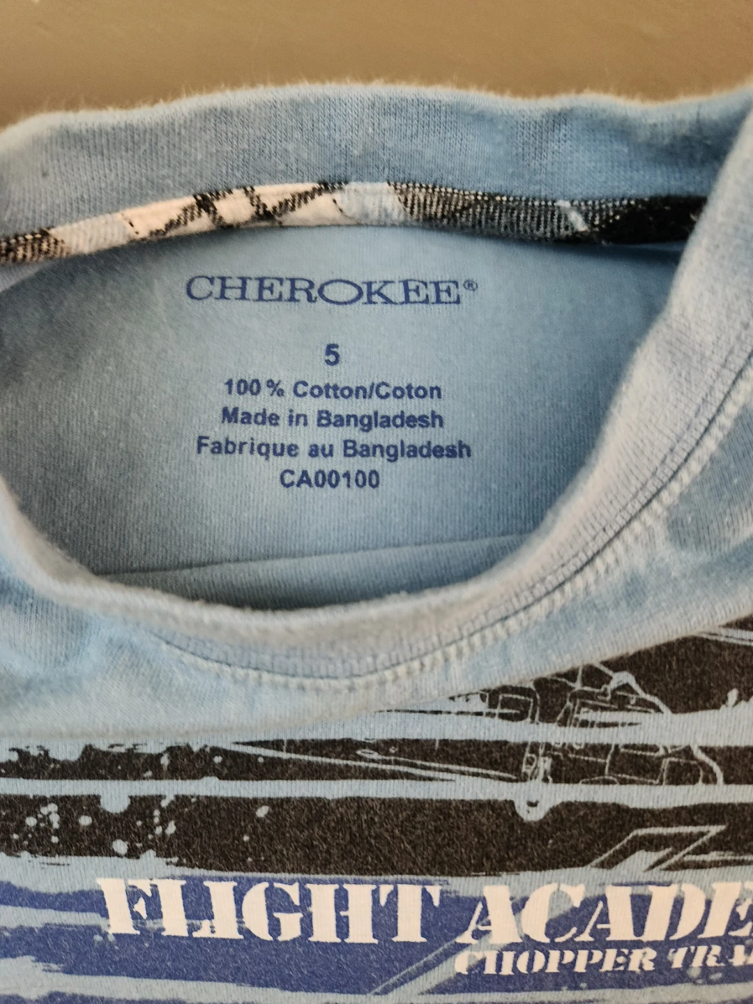 100% Cotton-Kids' Boys Cherokee Long Sleeve T-Shirt, Size 5 - photo 4