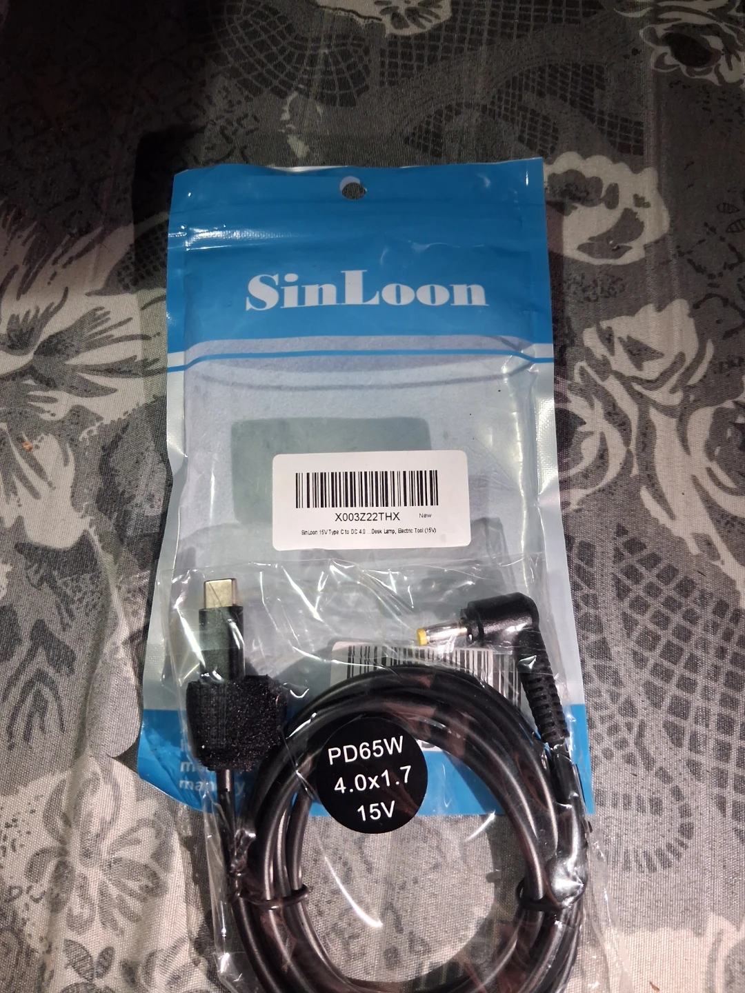 SinLoon USB-C to DC 4.0mm x 1.7mm Power Cable