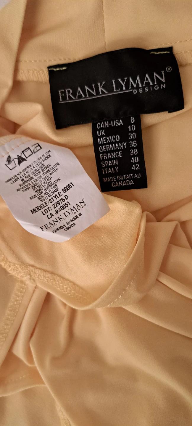 Frank Lyman Sleeveless Top Yellow - photo 2
