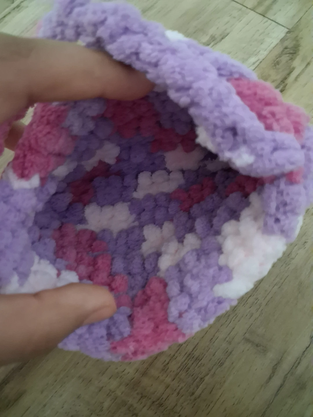 Hand-crocheted Plush Mini Handbag - photo 3