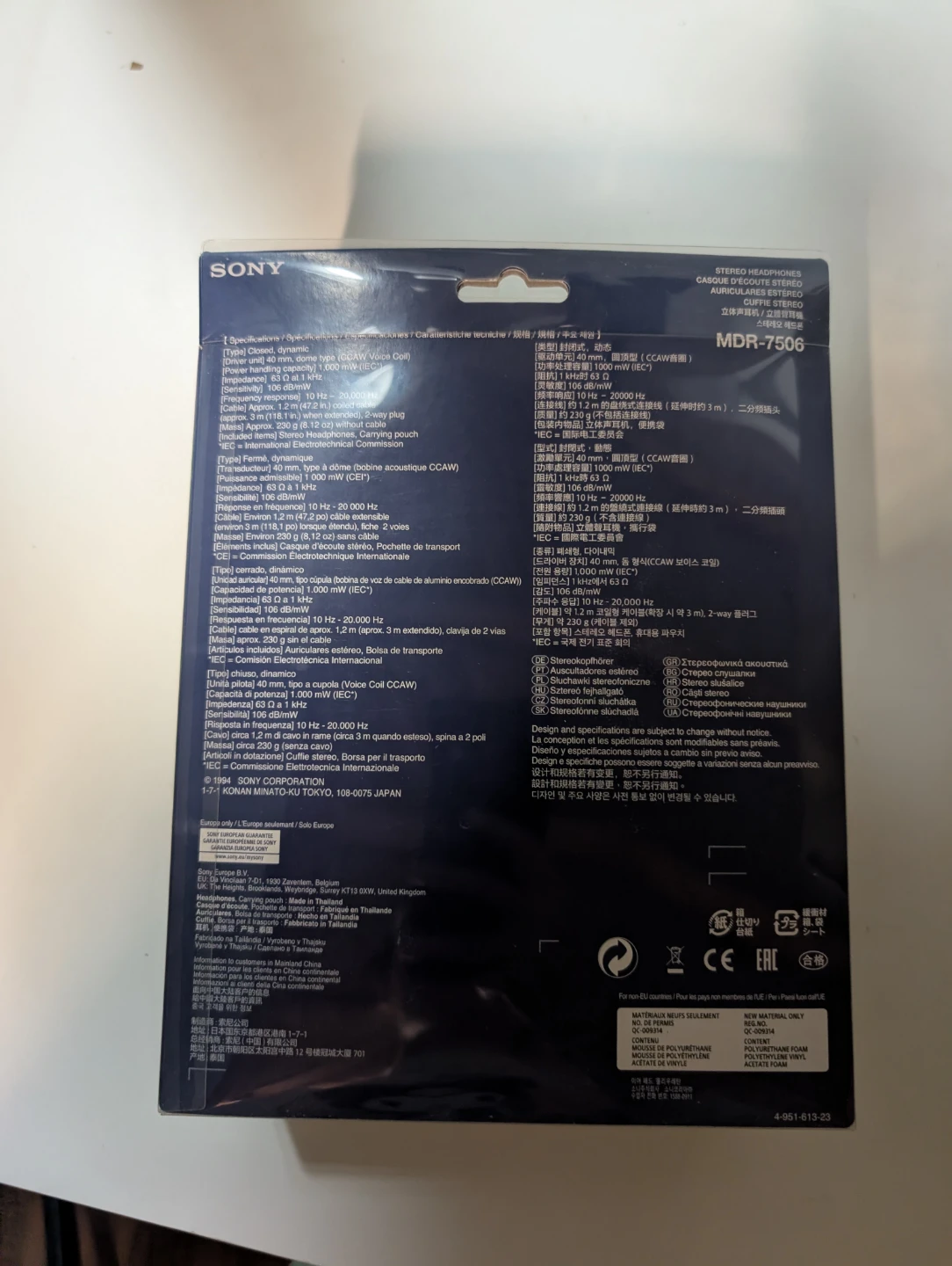 Sony MDR-7506 Professional Sound Monitor Headphones - photo 3