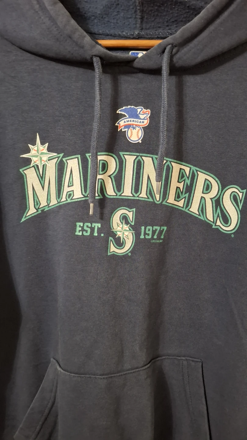 MLB Seattle Mariners Graphic Pullover Hoodie Navy Blue - photo 2