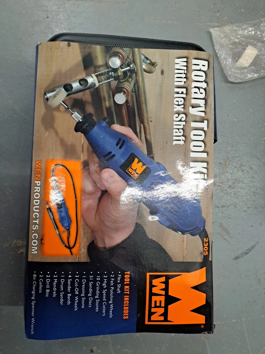 WEN 2305 Rotary Tool Kit with Flex Shaft