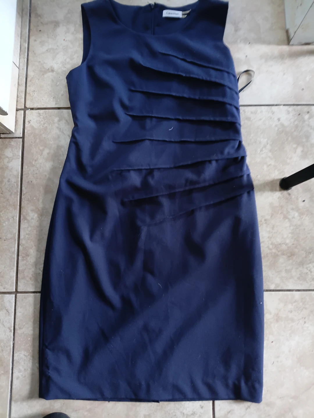 Calvin Klein Navy Sleeveless Dress Size 12