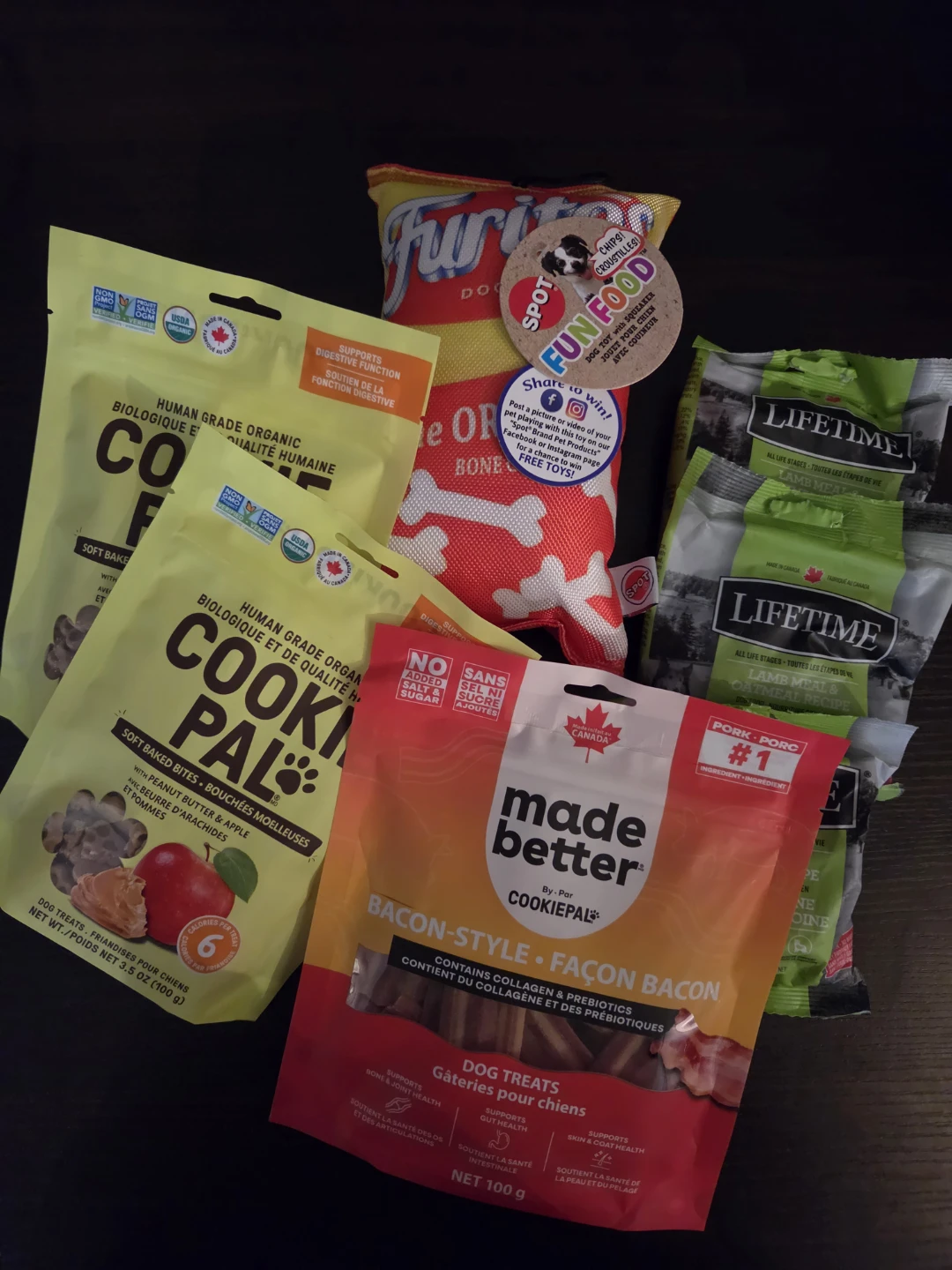 NEW Assorted Dog Treats and Toy Bundle