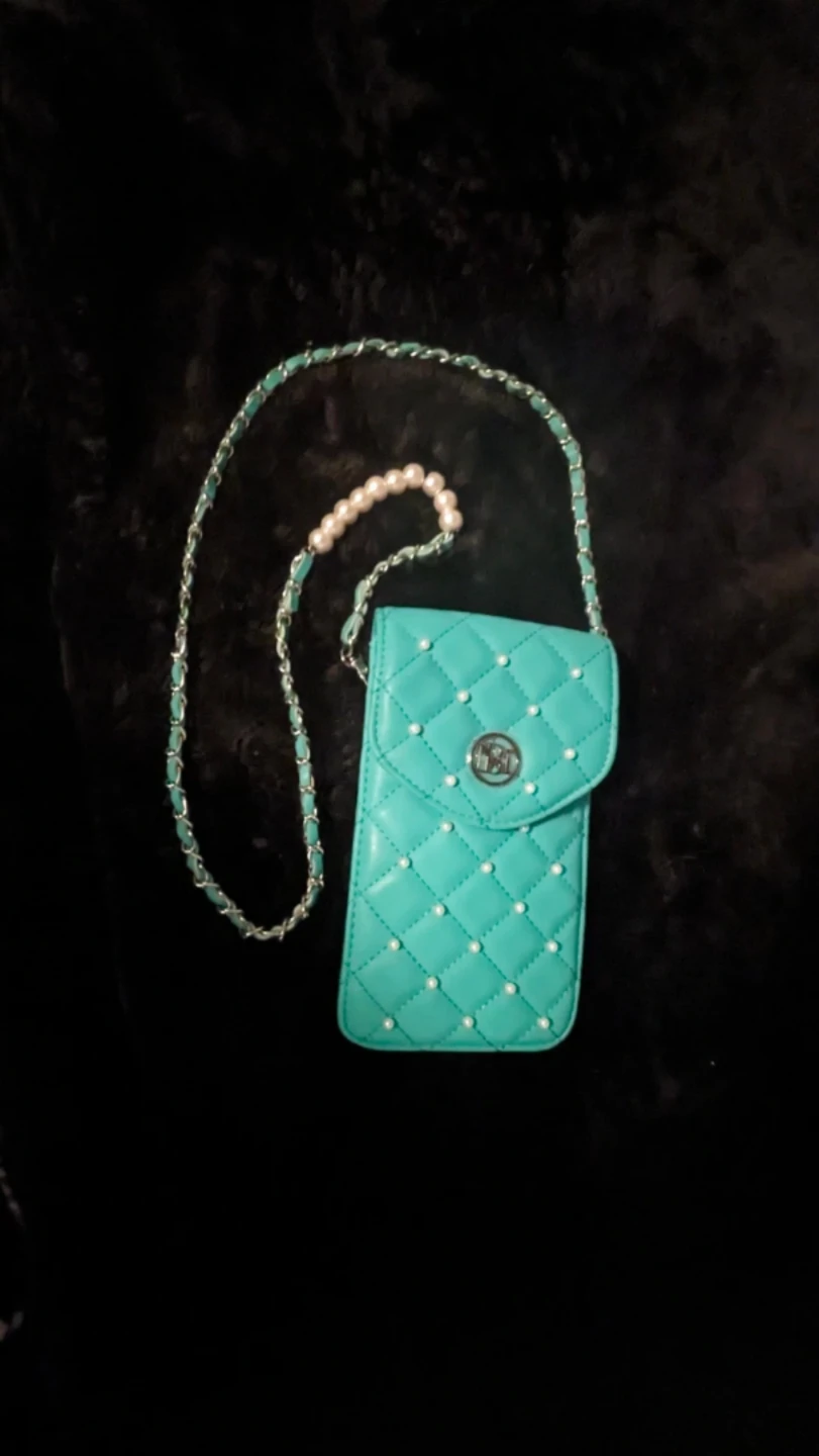 Quilted Crossbody Phone Case / Wallet Pouch purse