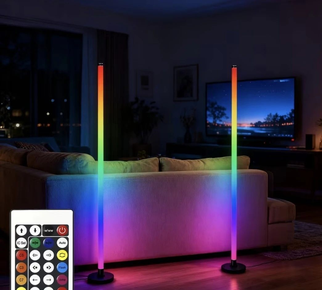 2 pack RGB Colour Changing LED Floor Lamps