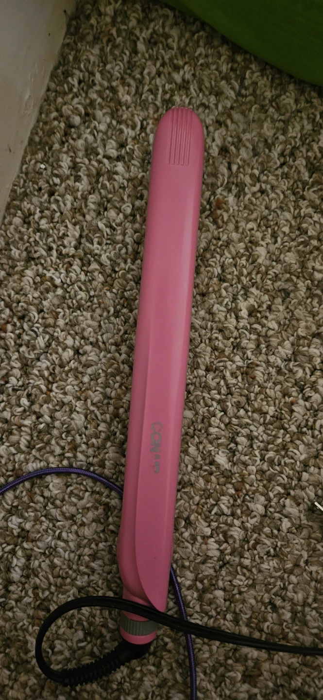 Conair Tourmaline Ceramic Dual Voltage Pink Hair Straightener,