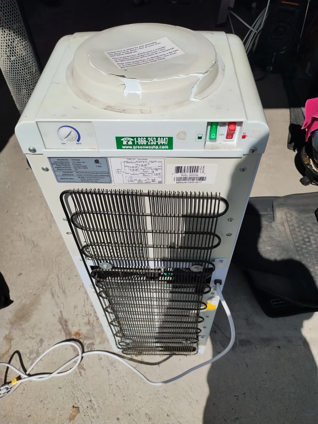 Greenway Polar Water Cooler with Mini Fridge - photo 3