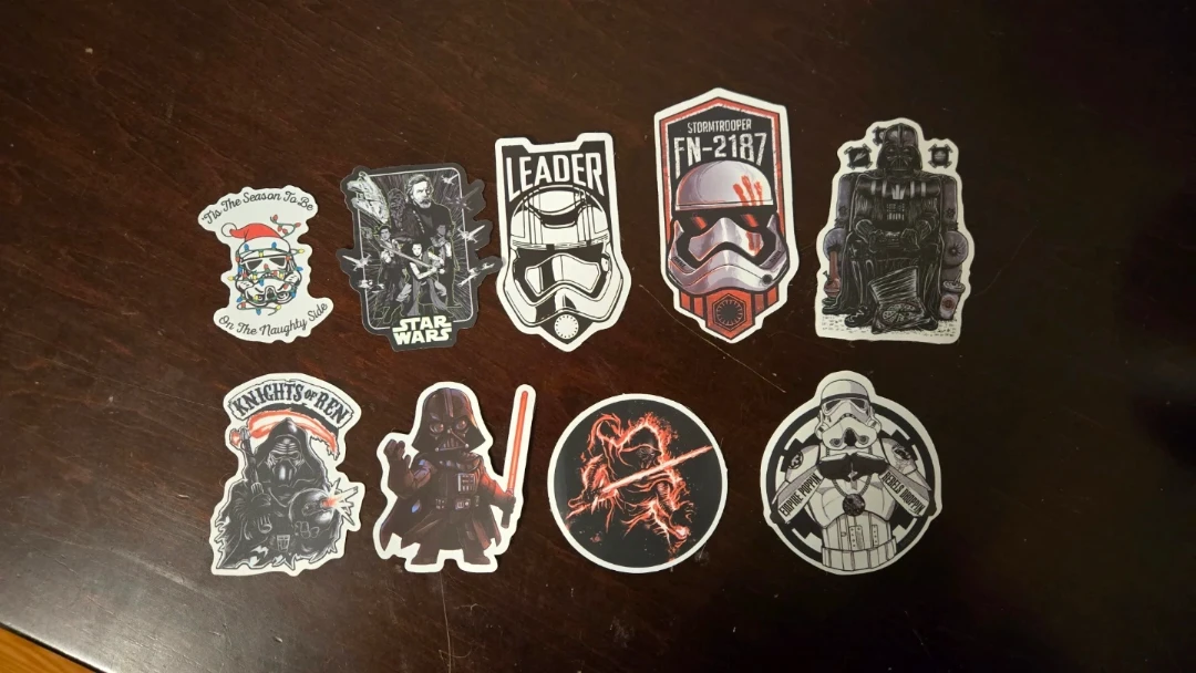 Set of 9 Star Wars Vinyl Stickers