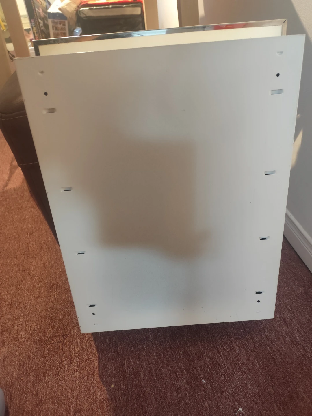 White Bathroom Medicine Cabinet with Mirror - photo 3