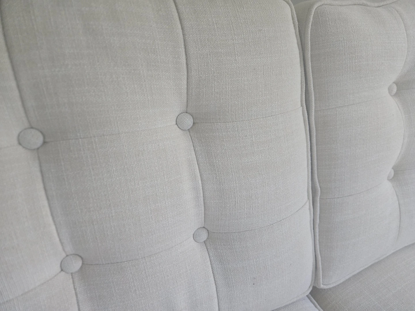 Cream Mid-Century Modern Sofa - photo 2