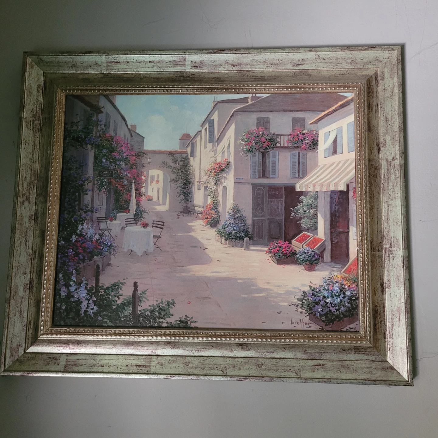 C. Kieffer Framed Street Scene Print
