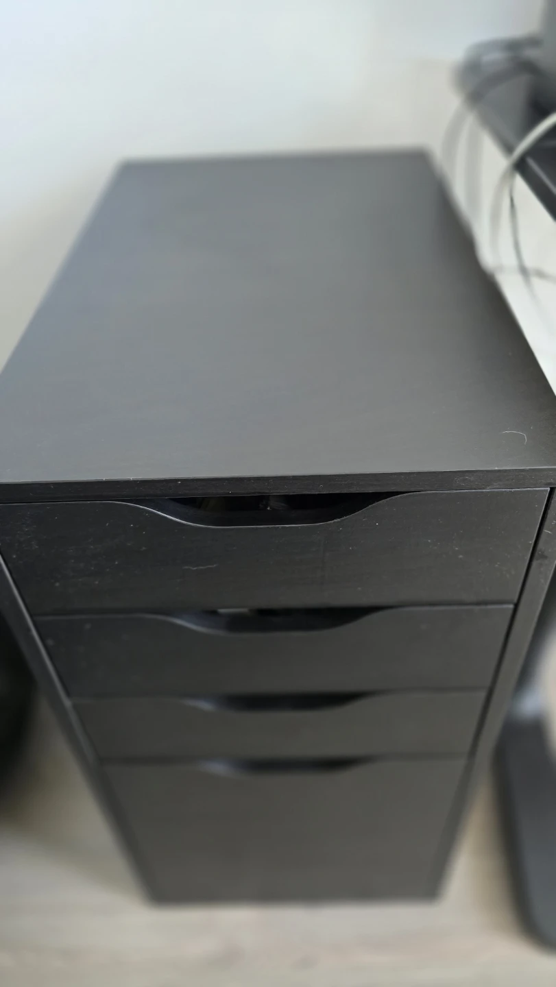 IKEA ALEX 5-Drawer Unit (Black-Brown)