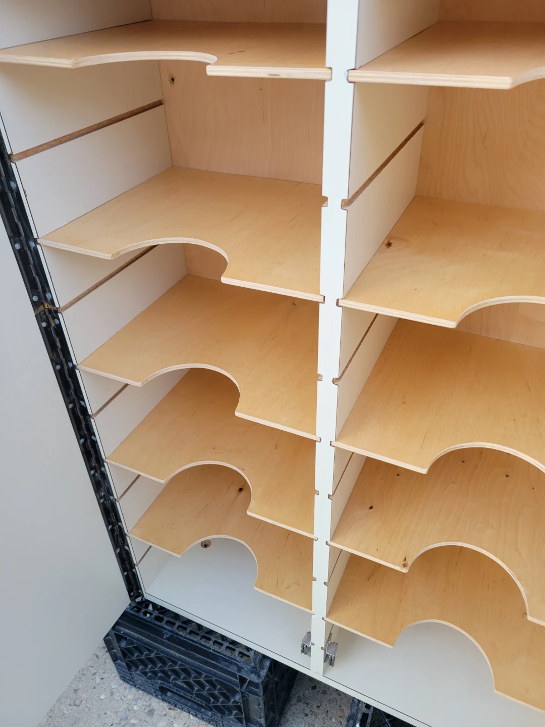 White Two-Door Storage Cabinet - photo 3