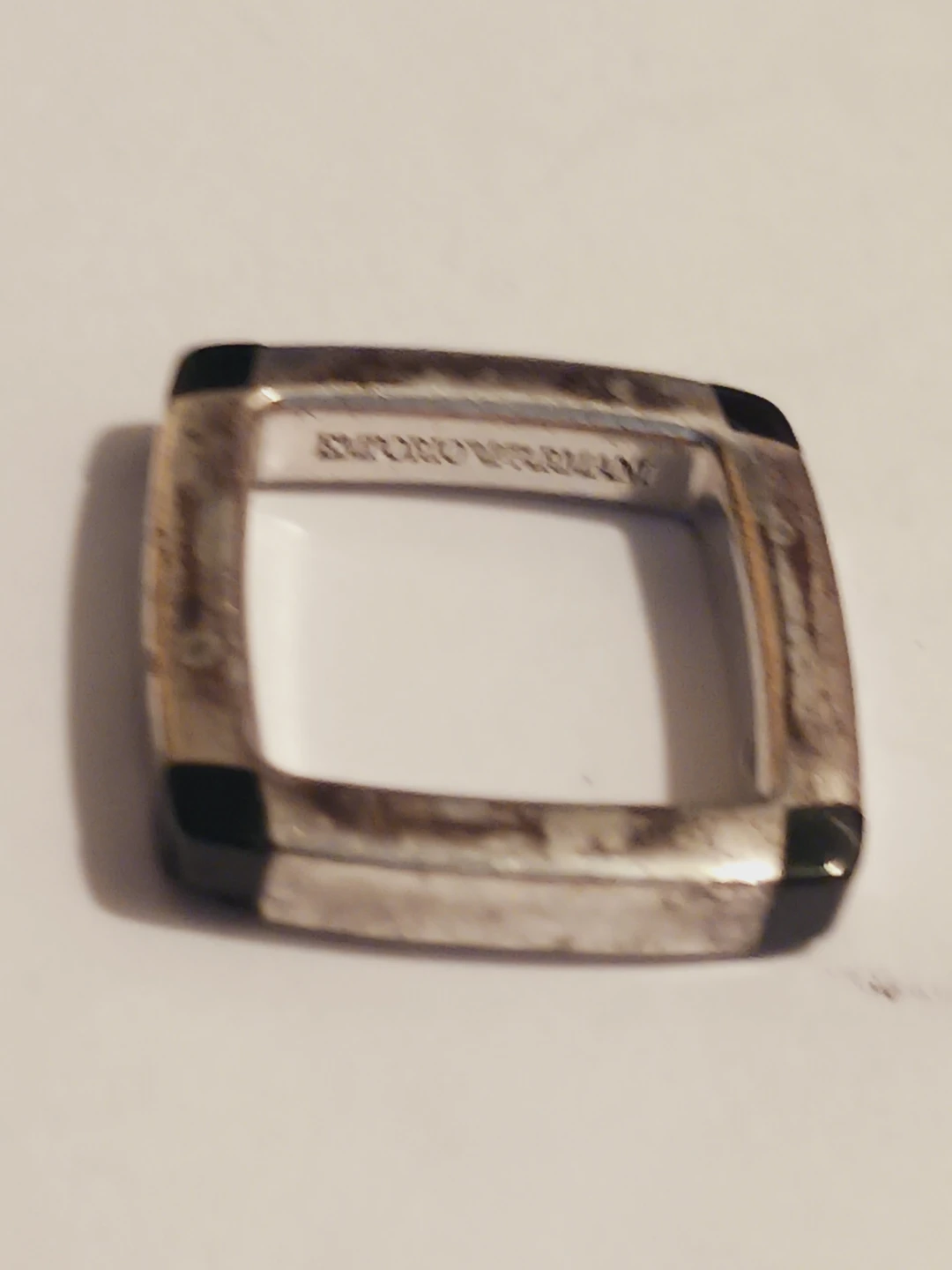 EMPORIO ARMANI 925 Stamped Sterling Silver Ring - photo 2