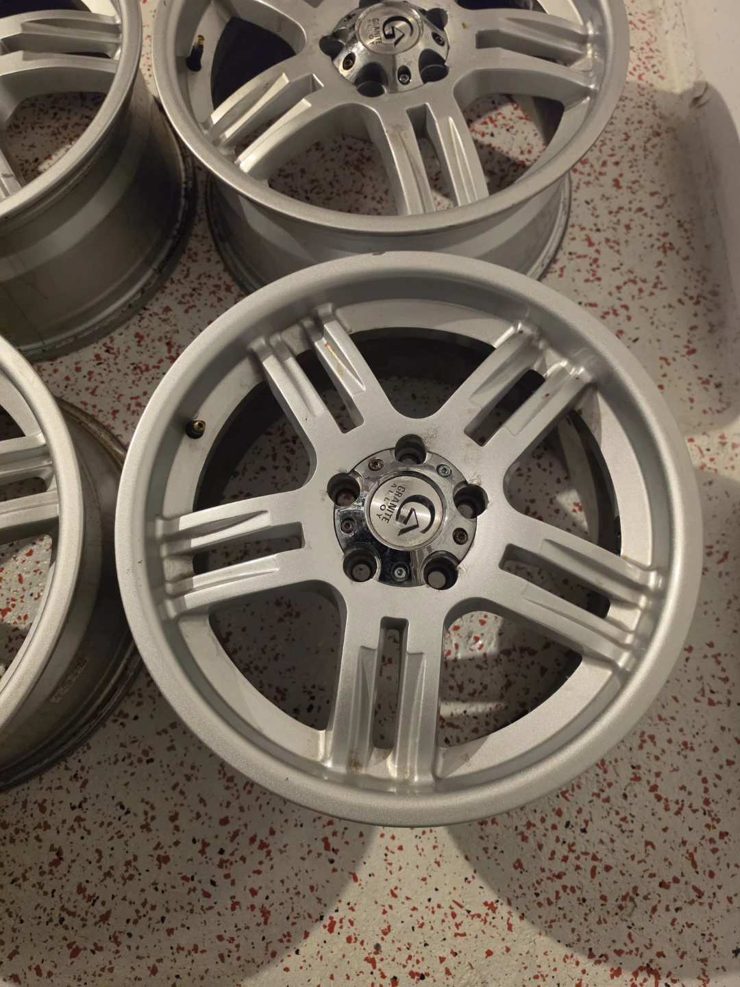 17 inch granite alloy rims wheels 5x114.3 5x4.5 no tires - photo 2