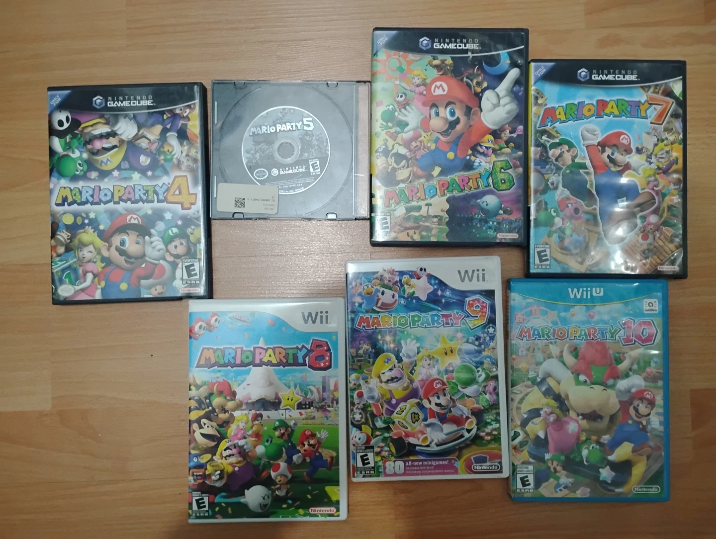 Mario party 4 to 10 gamecube/wii