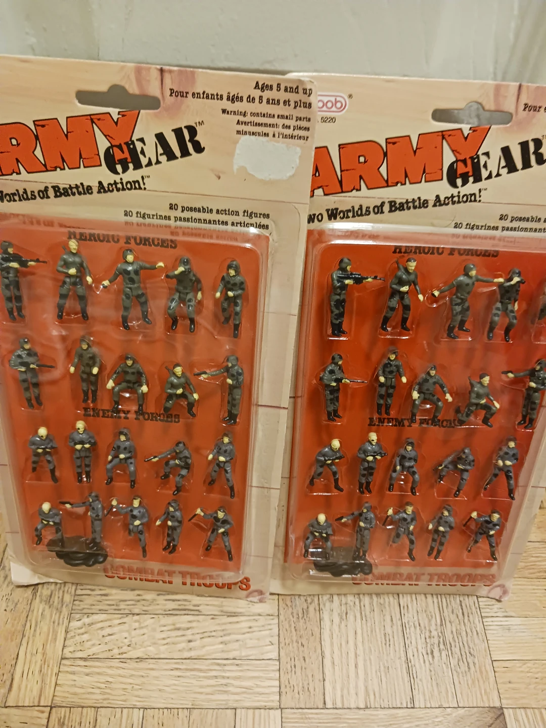 2 Packs of Army Gear Combat Troops Action Figures