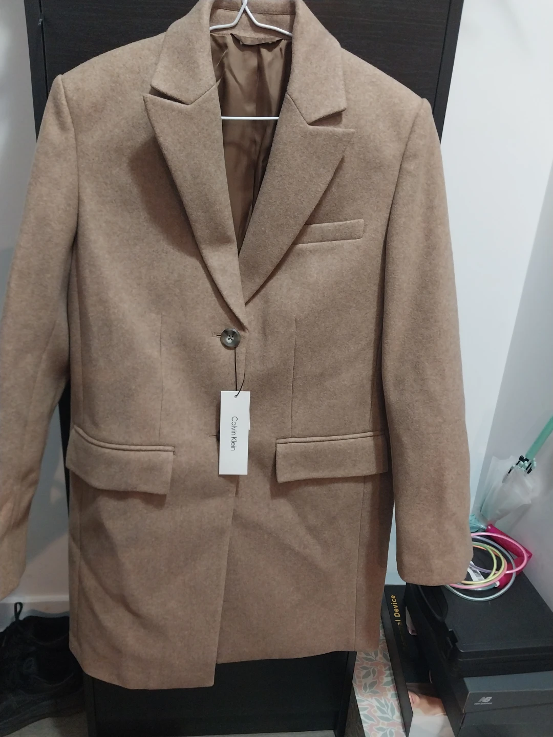 Calvin Klein Tan Coat Size XS