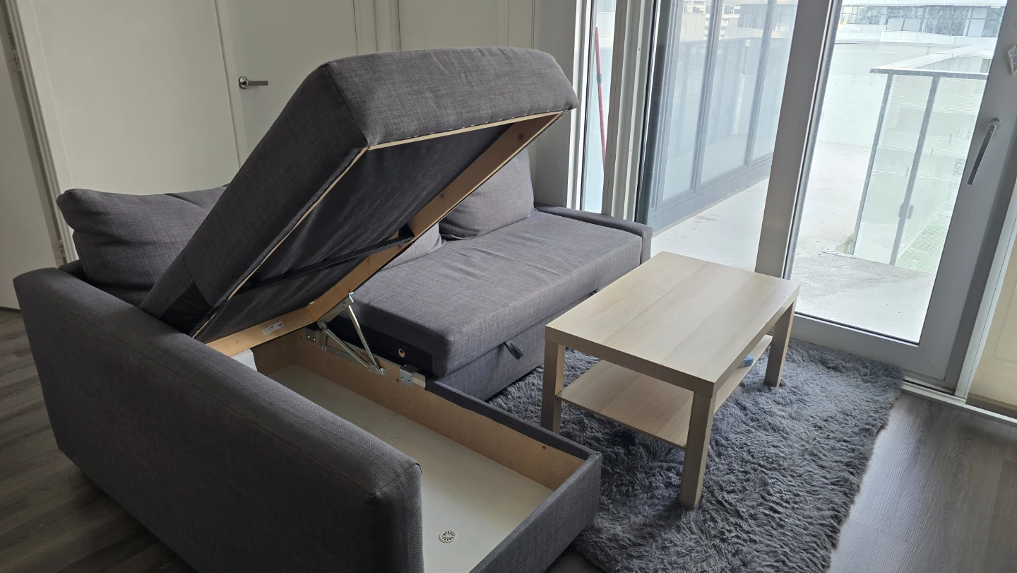 IKEA FRIHETEN Corner Sofa Bed with Storage – Dark Grey - photo 4