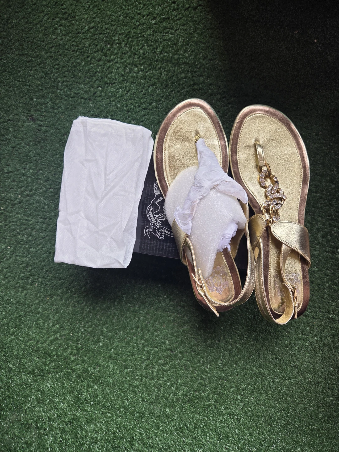 Jeffrey Campbell gold sandals