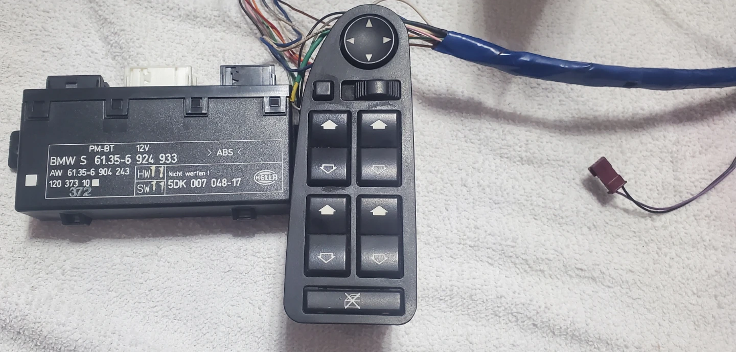 BMW E39 M5 Mirrors with Control Module and Switch - photo 2