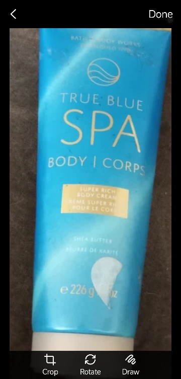 Bath & Body Works True Blue Spa Body Cream