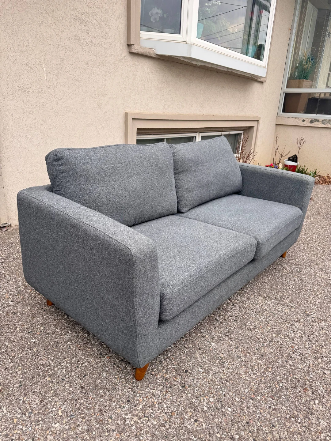 Grey Two-Seater Sofa - photo 4