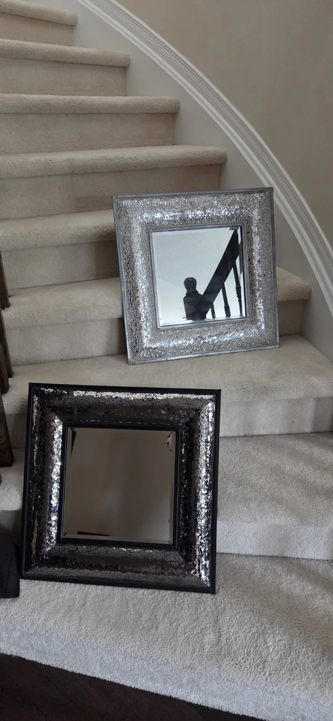 24inch Square Mosaic Mirrors  (Pair)