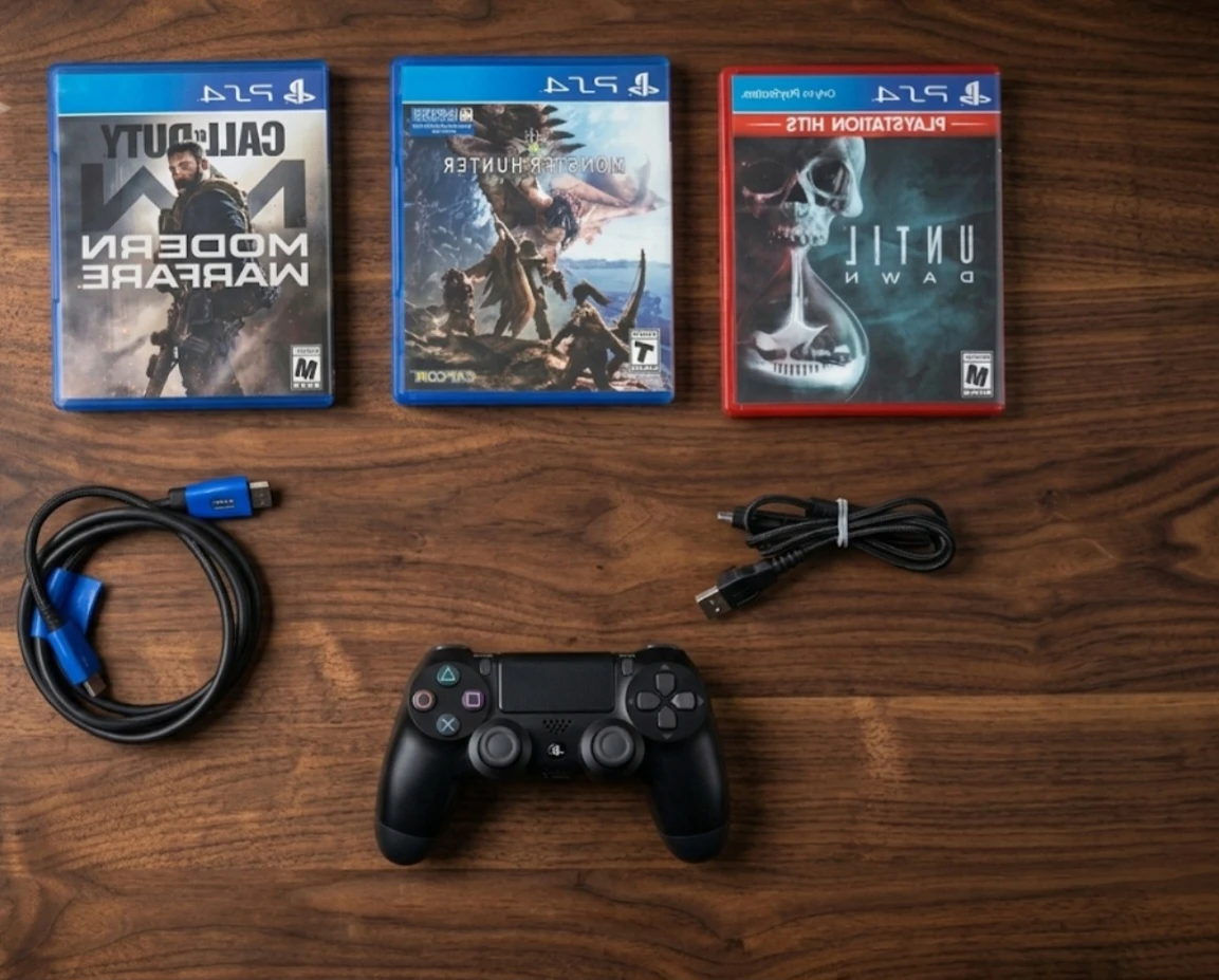 PlayStation 4 Slim Console with 3 Games & Controller - photo 2