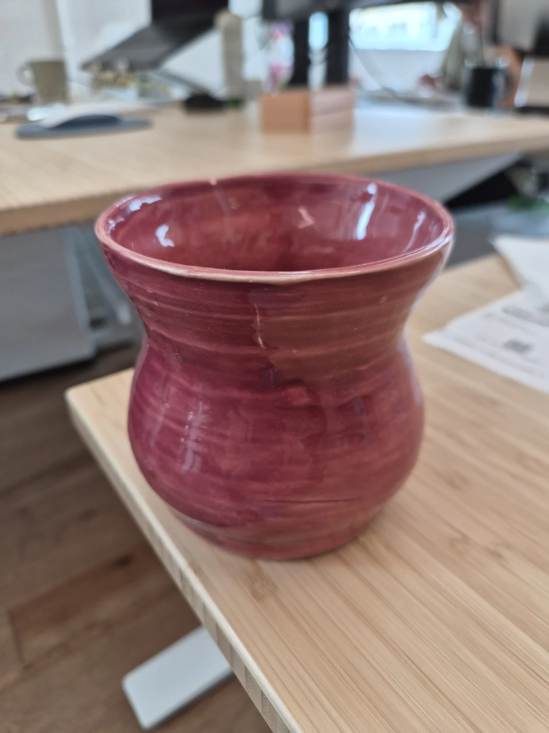 Handmade Pink Ceramic Cup