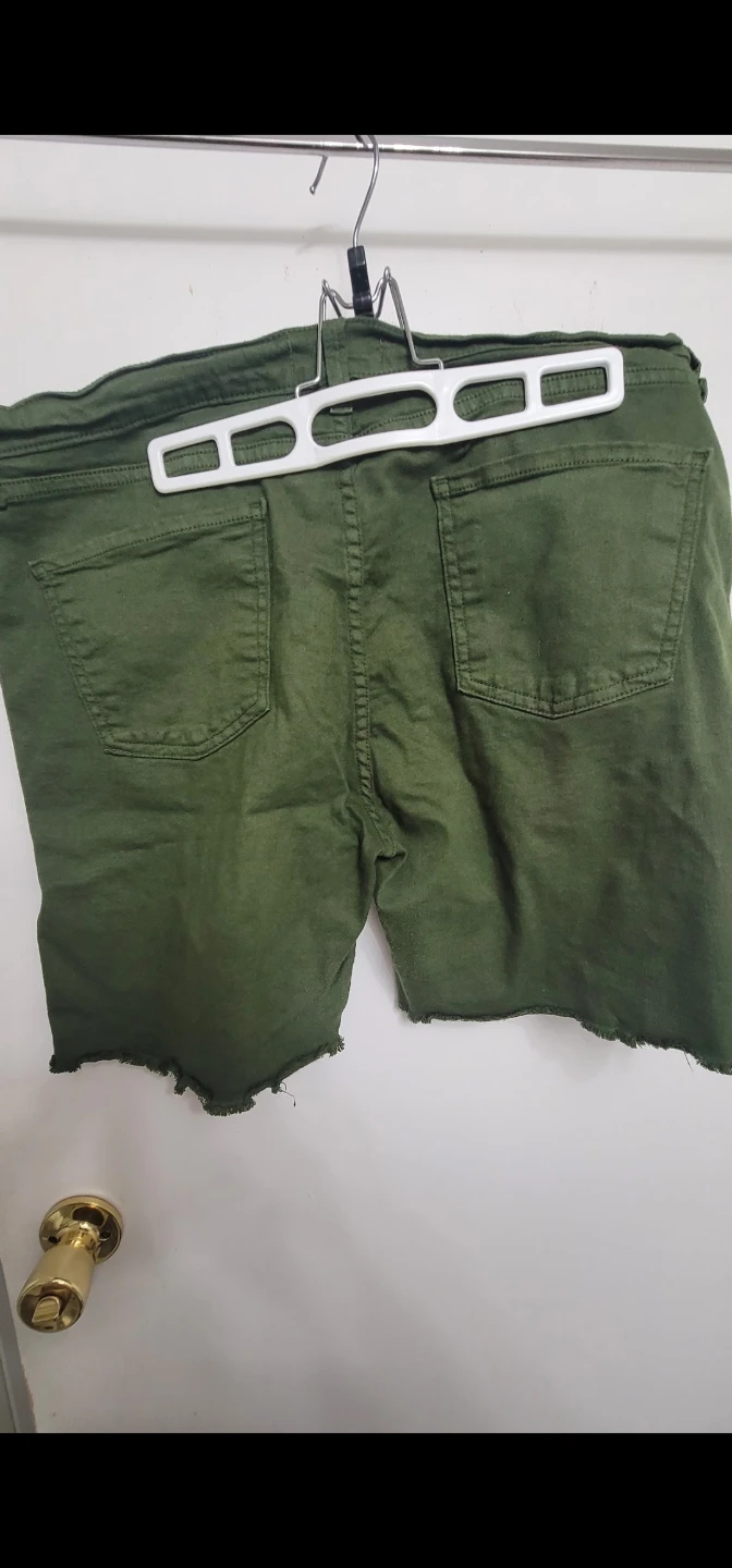 Fashion Nova Ripped Olive Green Shorts Size 2X - photo 3