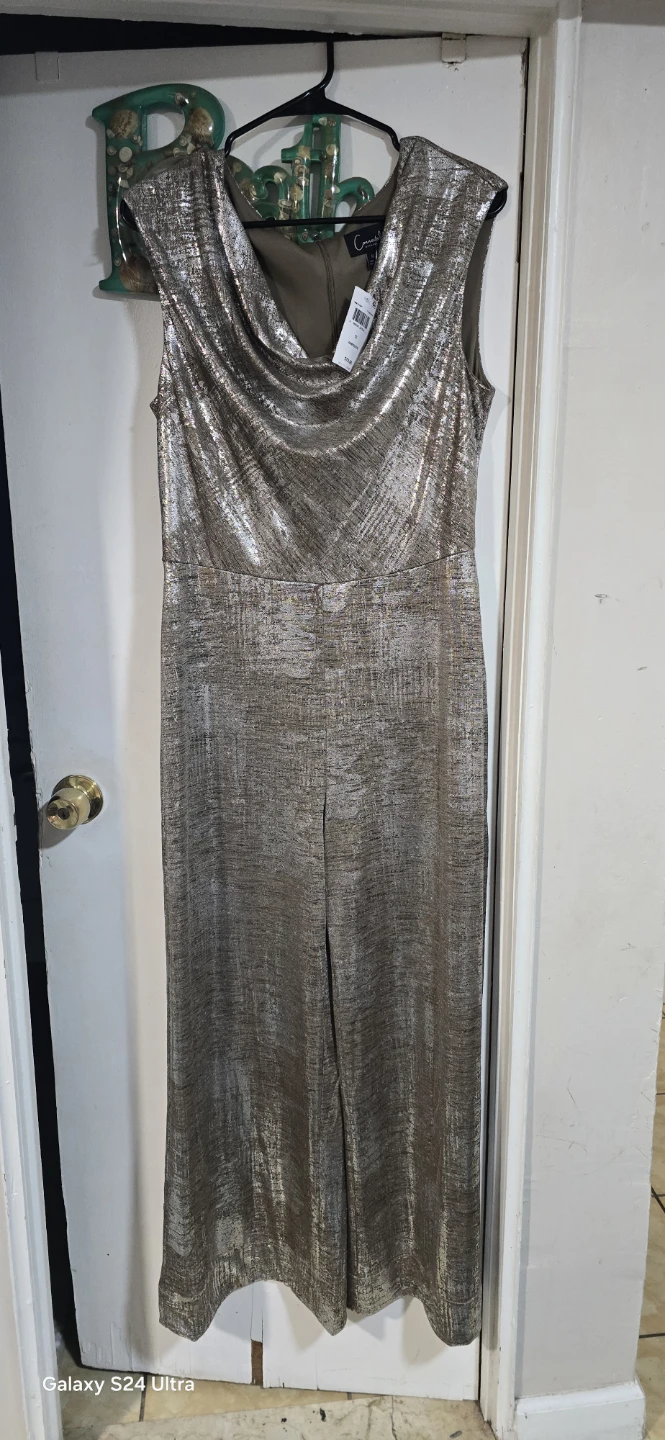 Connected Apparel Sleeveless Jumpsuit Size 12 - photo 2